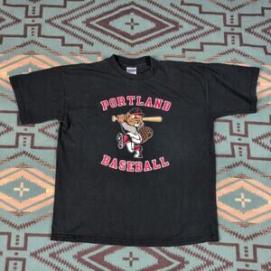 Vintage Portland Beavers T Shirt Youth XL Adult Small Minor League Baseball